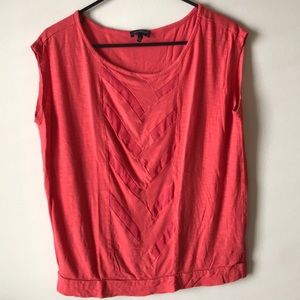 The Limited Coral braided front tee